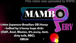 tiny 90cm japanese-brazilian babe fucked by three huge cocks in dap anal 3on1 dirty talk bbc