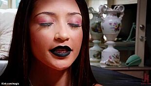 stepmom uhmm bg bdsm chokes n fucks goth teen slave hard