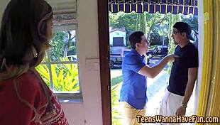 omg these amateur teen tits got totally jizzed at the party!!