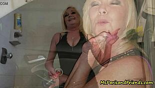 who's that milf peeing everywhere in public with shaved pussy?