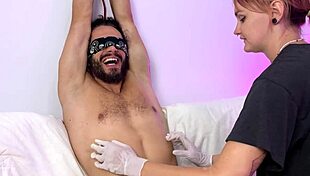 Hot Best Friend Binds Me for Sensual Tickling Torment