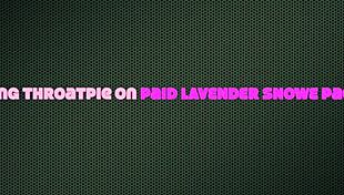 Gorgeous bimbo babe smacks lips on fat dick balls deep throatpie!