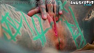 damn check this alternative dreadhead chick in heels taking bwc anal till she gapes wide