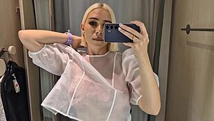 hey wanna see me flash these big tits in see-through latex at the mall?