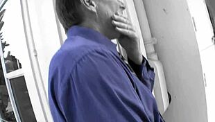 old man fucks her wet pussy hard till she moans and orgasms dripping