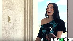 stepdad pounds slutty stepdaughter and stepniece in taboo threesome