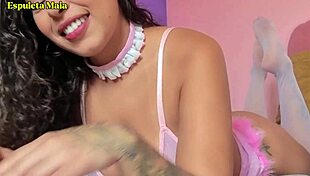 hey, wanna guided handjob with espuleta maia's foot play fun?