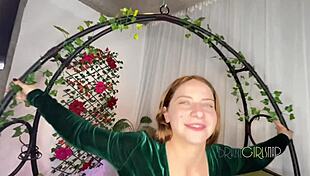 brazilian beauty with big ass rides cock doggystyle then fists gaping pussy