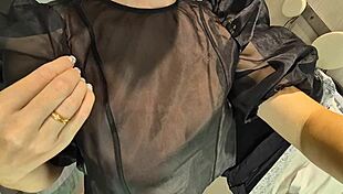 hey wanna see me flash these big tits in see-through latex at the mall?