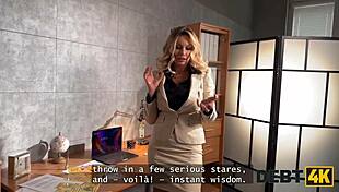 yo karina king's curvy ass sucks collector's cock to pay off her debt 😈👅