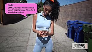 imagine supermodel brunette jada doll seducing bryan gozzling for a wild sloppy hookup ride