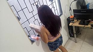 oh man, that sex toy guy showed up at my door... sold me these exclusive dildos on credit for my juicy vagina, feels sooo good