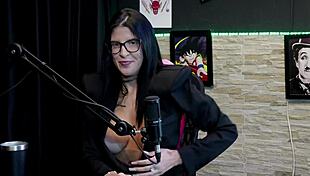 morena leticia braga demos her sloppy blowjob after faking orgasms and triple kisses on sheer red!!