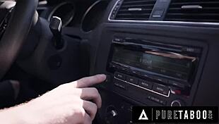 desperate hitchhiker kristen scott seduces criminal with hairy pussy lick rough doggystyle cum facial 😈🔥