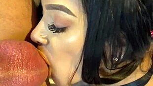 pretty latina teen's big tits bounce in reverse cowgirl anal squirt rimjob