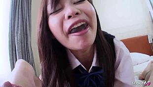 Real Petite Japanese 18+ Teen Hairy Pussy Creampie! Uncensored JAV POV Amateur Cowgirl Doggystyle Rough!