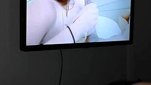 i explode cum all over her massive ass after barely lasting a quick blowjob