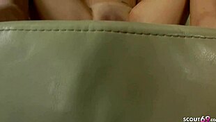 Overwhelmed by huge bwc in my first real porn casting as skinny 18yo with tiny tits