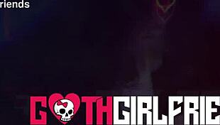 naughty goth angel young gets bent over for busty facial cumshot?