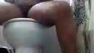 Hey, wanna watch this ebony babe squirt hard while we masturbate together?