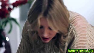 stepmom jenna starr tempts melody marks and stepson in steamy threesome