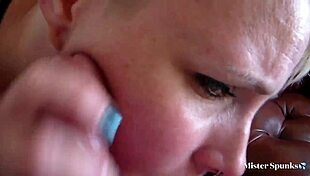 Teen Tongue Swirls Balls in Deepthroat Tease