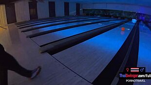 after bowling amateur thai teen drops to knees sucking boyfriend's huge cock pov