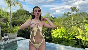 whoa pool day with abbylove's perfect body led to wild public outdoor sex