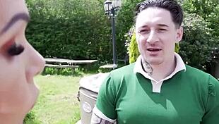 check out this skinny french granny socialite francesca getting hardcore handjob action from her kitten gilf lover