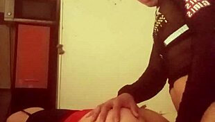 DRUNKEN STEPMOM IN RED DRESS COMES HOME HORNY AND I BREAK HER TIGHT ASS!