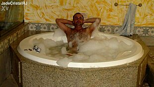 Brazilian housewife flashes her tight shaved pussy in rio hotel suite backstage