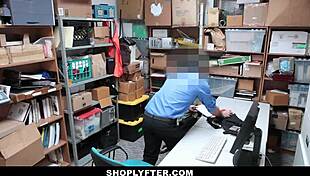 Asian shoplifter jade noir caught stealing - now bent over for big cock doggystyle punishment!