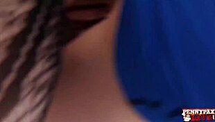 Penny Pax milks two guys' cocks with her jizz-loving redhead mouth before taking hot cum deep.