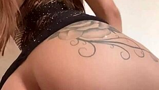 sexy roommate in lingerie teases with natural tits and small waist—what would you do?