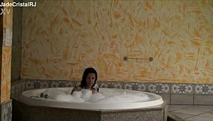 Brazilian housewife flashes her tight shaved pussy in rio hotel suite backstage