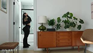 Big Booty Roommate Swallows Dick in Ass and Throat!