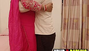 Punjabi Stepmom's Chubby Tits Bounce in Standing Winter Fuck Frenzy!