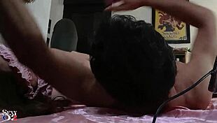 french slut in satin lingerie orange turkish pants rims cock pussy fucks doggystyle