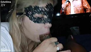 Intriguing petite tatted white teen takes facial from bbc quickie blowjob