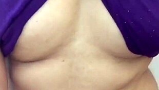 desi indian hotwife slut teases big tits pussy in sexy wife showdown