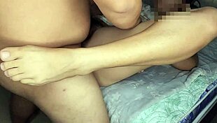 my taboo stepdaughter's juicy hairy pussy feels so tight around my small cock