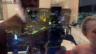 Hot milf strips teases then rides bbc cowgirl doggystyle for facial cumshot!