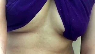 desi indian hotwife slut teases big tits pussy in sexy wife showdown