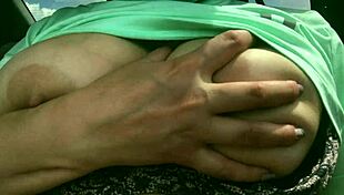 Quarantined BBW Milf Fingers Pussy And Ass In Car Closeup!