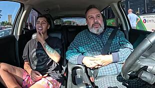 Boyceta hitches ride leading to first time fuck even ass doesn't escape with Cristal Ortega