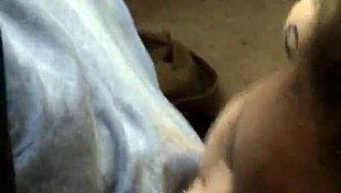 Latina Maid Gags on Monster Cock with Deepthroat Choking Handjob Part 1