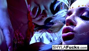 Busty Nikka Submits to Shyla Stylez in Steamy Girl-on-Girl Oral Action!