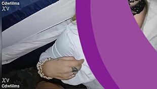 Intriguing petite tatted white teen takes facial from bbc quickie blowjob