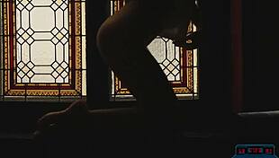 Petite Redhead Sabina Rouge Strips Lingerie Posing Shaved Pussy