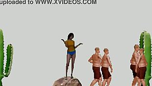 samba lady dances into new hentai game's hottest sex stage